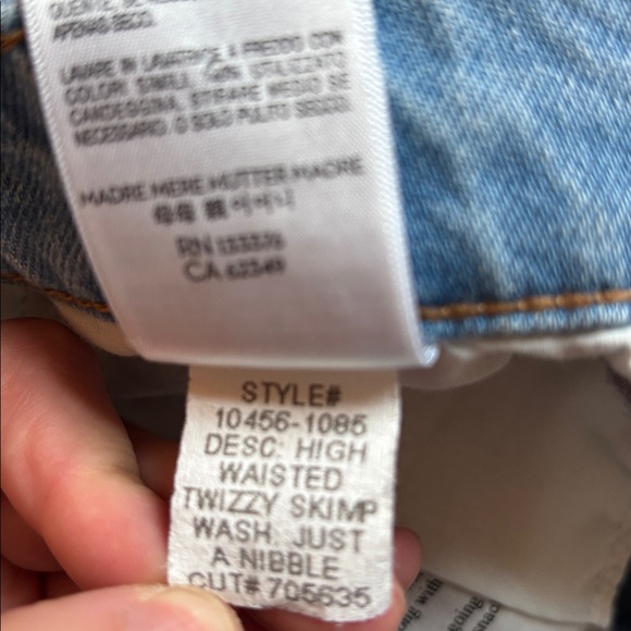 Mother Snacks High Waist Double Stack Ankle Jeans Straight Leg Women’s Size 27 - Picture 8 of 11